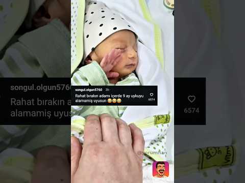 Ufaklık 5 dakika daha dedi 😂