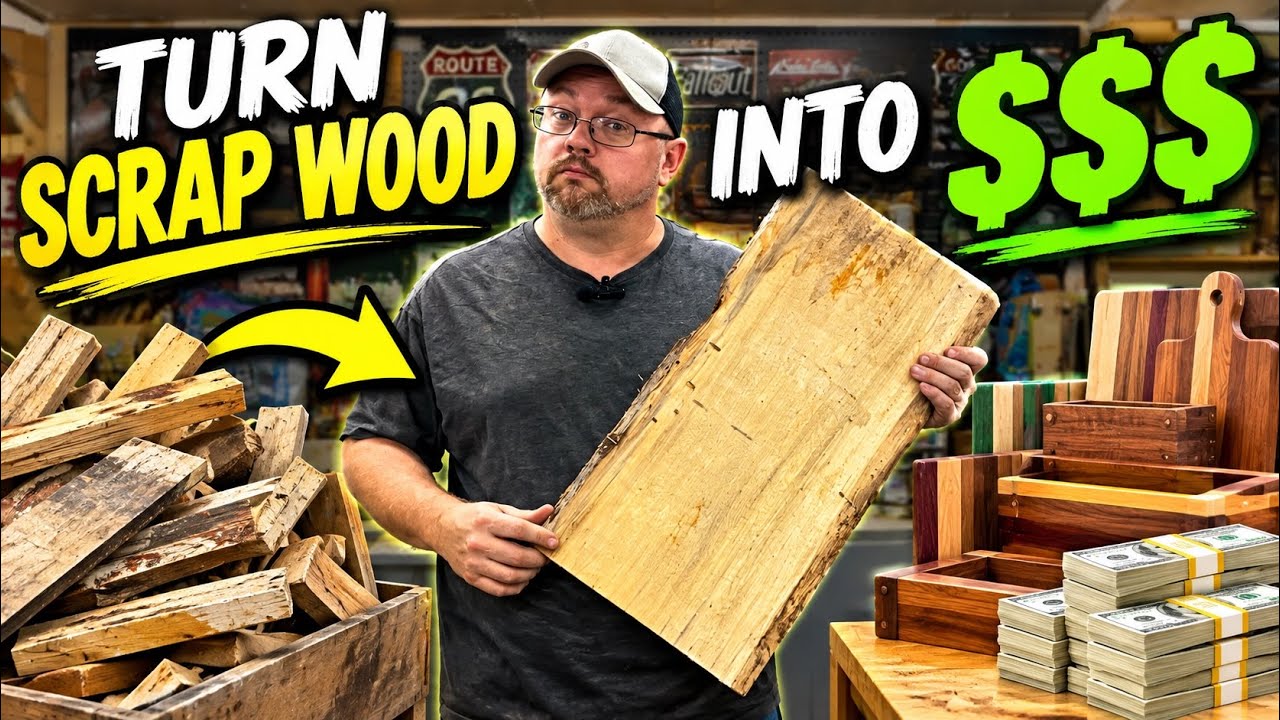Turn Your Scrap Wood into Extra Cash!! Trash To Cash!