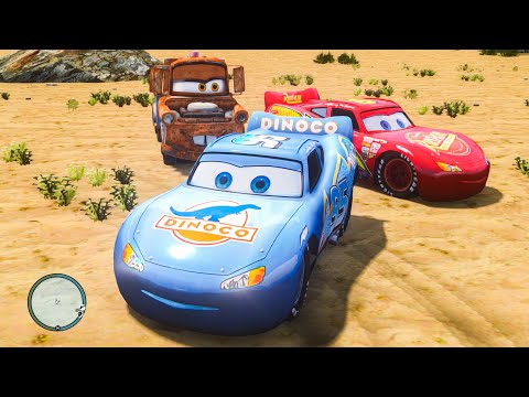 Crazy Dinoco Rayo Lightning McQueen Route 66 Crashes Ep.78 - GTA 4