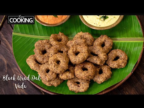 Black Moong Dal Vada | Breakfast Recipes | Healthy Snacks Recipes | Medu Vada Recipe | Ulunthu Vadai