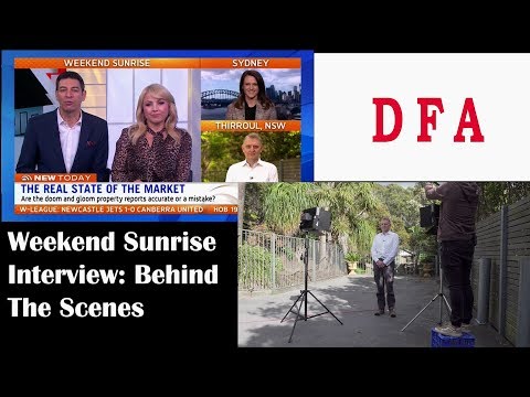 Weekend Sunrise Interview And Behind The Scenes