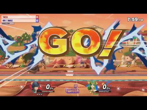 Tweek (Chrom) vs Dabuz (Palutena) Winners Finals - Sky's Smash Ultimate Invitational Tournament