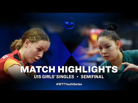 Annett Kaufmann vs Anna Hursey | WTT Youth Star Contender Otocec (U15 GS 1/2)