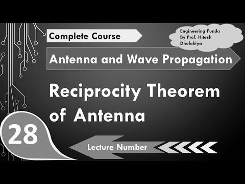 Reciprocity Theorem of Antenna in Antenna and wave Propagation by Engineering Funda