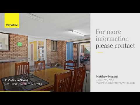 11 Osborne Street, Spalding, WA 6530, 4 slaapkamers, 1 badkamers, House