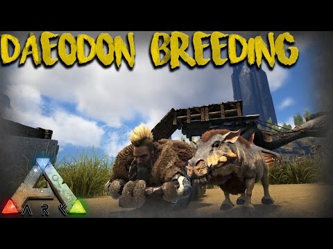 ARK: Survival Evolved | DAEODON BREEDING + THERIZINOSAURUS TAMING!