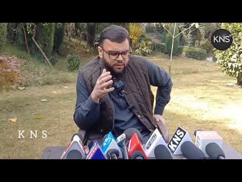 PDP Candidate Budgam Aga Syed Muntazir Mehdi Al-Mousavi holds press conference.