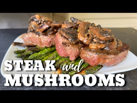 Steak and Mushrooms on the Griddle (Camp Chef Steak)