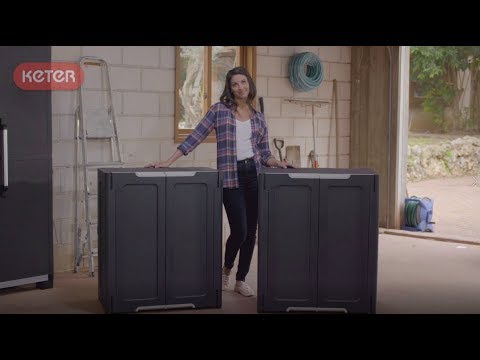 Keter Staliukas-šaltdėžė Go Bar, baltos ir vandenyno mėlynos spalvos video