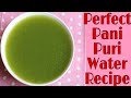 Homemade Perfect Pani Puri Water recipe | golgappa water recipe in telugu | Easy,tasty and healthy