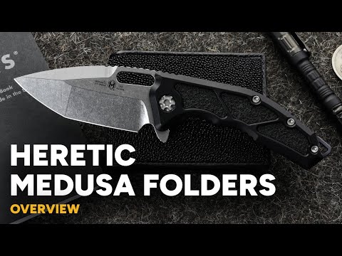 Heretic Knives Medusa Tanto Battle Worn DLC Elmax Orange Camo