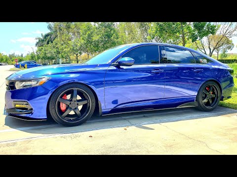 Megan Racing Springs on Honda Accord 2018-2019
