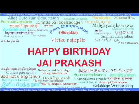 JaiPrakash   Languages Idiomas - Happy Birthday
