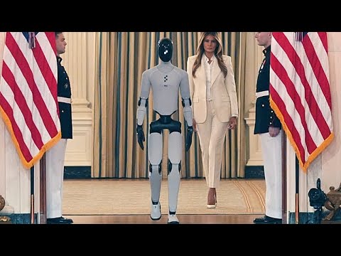 Video Thumbnail: Humanoid robot joins Melania Trump at White House education summit