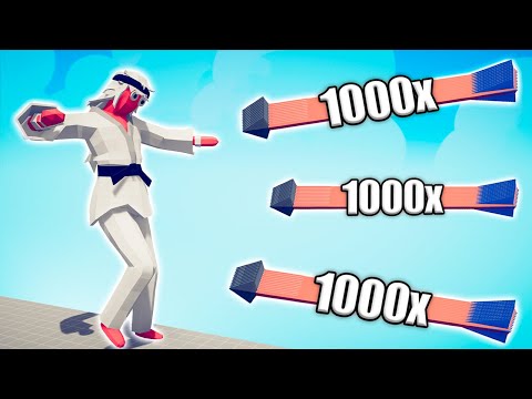 GIANT TAEKWONDO vs 1000x OVERPOWERED UNITS - TABS | Totally Accurate Battle Simulator 2023