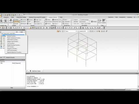 Response Spectrum analysis Tutorial on steel brace frame with midas NFX
