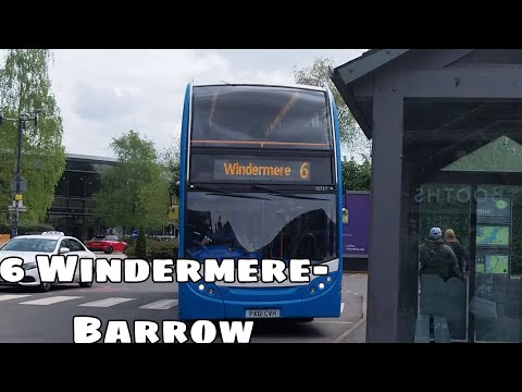 Full route 6 Windermere to Barrow in Furness Stagecoach CNL