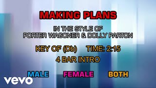 Porter Wagoner &amp; Dolly Parton - Making Plans (Karaoke)