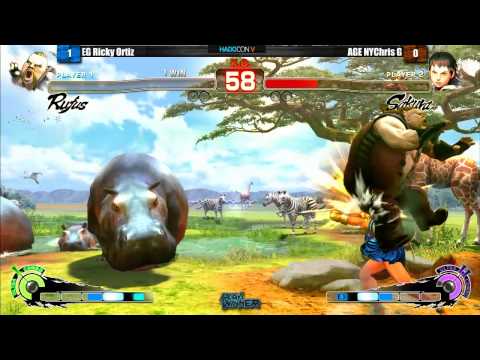 SSF4: EG Ricky Ortiz vs AGE NYChris G - Grand Finals - Hadocon V