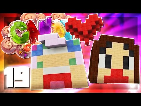 Joey Graceffa Games  - VALENTINES DAY BUILD BATTLE W/ MEGHAN! | EP 19 | CandyCraft Minecraft Server