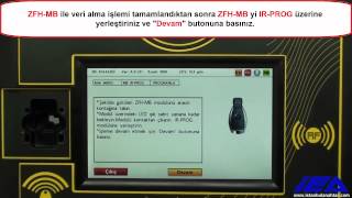 Mercedes-Benz W202-W208-W210 Modül üzerinden İşlemci Sökmeden ZFH-MB ile Anahtar Ekleme