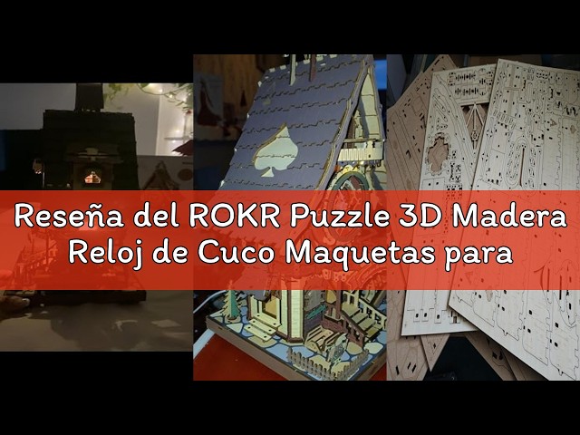 Vídeo relacionado con ROKR Puzzle 3D Madera Reloj de Cuco Maquetas para Construir Rompecabezas adultosAdultos Regalos Originales para Mujer Hombre Vendimia LC901C