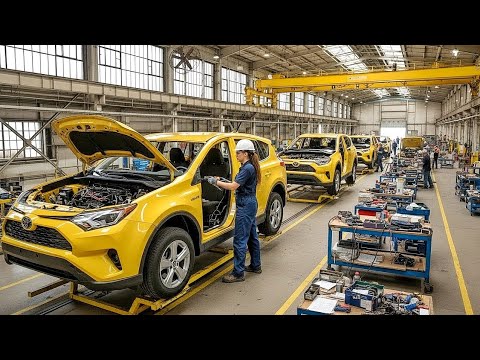 Thumbnail for How a Toyota RAV4 Is Made — Full Factory Tour by Toyota, SEAT, SUV, video, Toyota RAV4, Car, Robot, vide