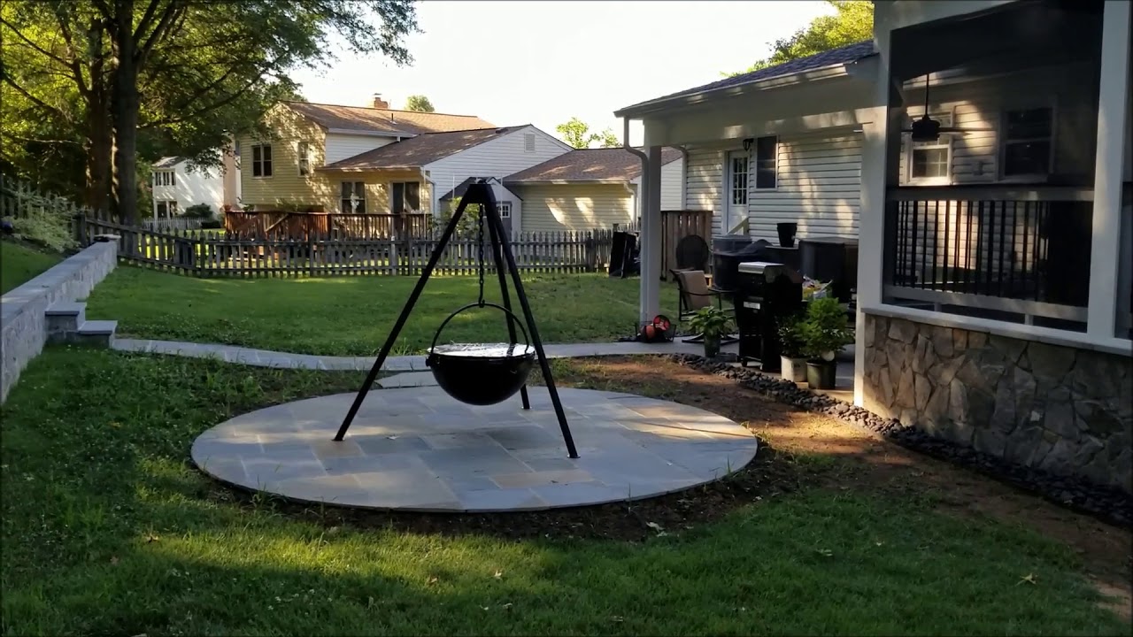Elevated Stone Screen Room and Open-Air Pavilion in Woodbridge, VA (video still)