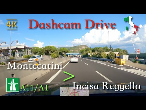 ASMR Highway Drive, Italy [A11/A1 Highway | Montecatini ⩾ Incisa-Reggello] August 2021 | 14:00 | ⛅