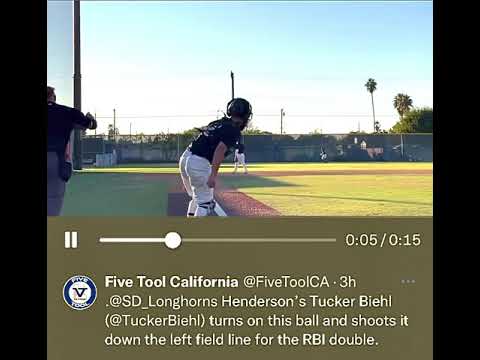 VIDEO #110 - Double RBI (Down the line view)