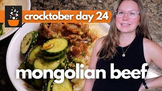 Crocktober Day 24: High-Protein Mongolian Beef | Easy & Healthy Slow Cooker Dinner
