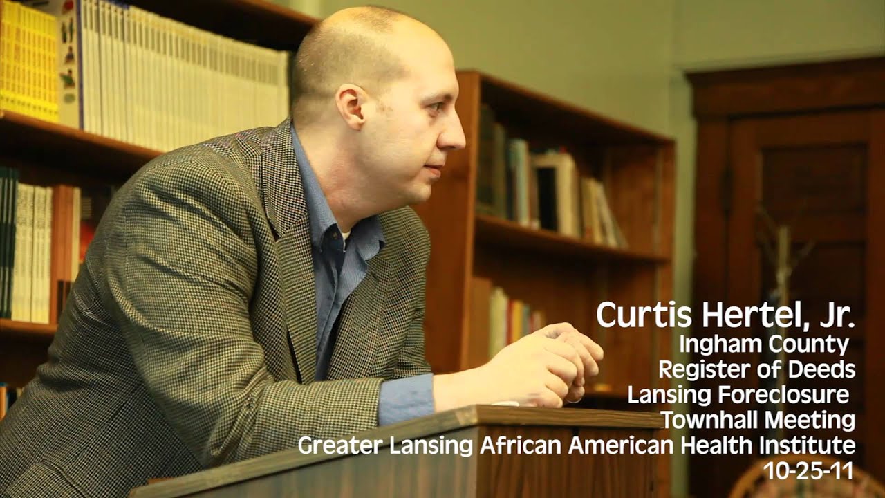 Register of Deeds Curtis Hertel, Jr., Explains the Foreclosure Mess - Pt 1 - YouTube