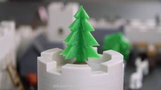 Simple 3D-printable pine tree