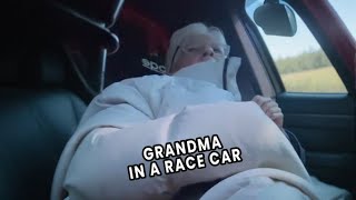 Gran Takes A Ride In Track Car 😂 | CATERS CLIPS