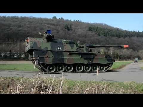German Panzerhaubitze 2000 seen at excercise Quadriga 2024.