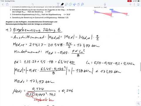 Bemessung eines Durchlaufträgers (Plattenbalken) – Rep. Massivbau 2 (Aufg8 SoSe12)