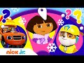Winter Adventures W Dora Blaze PAW Patrol Spin The Wheel Of Friends Ep 4 Nick Jr