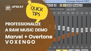 Video thumbnail for Free VST plugins Voxengo Marvel GEQ and Overtone GEQ. Enhance a vocal and backing - TUTORIAL by apbeat