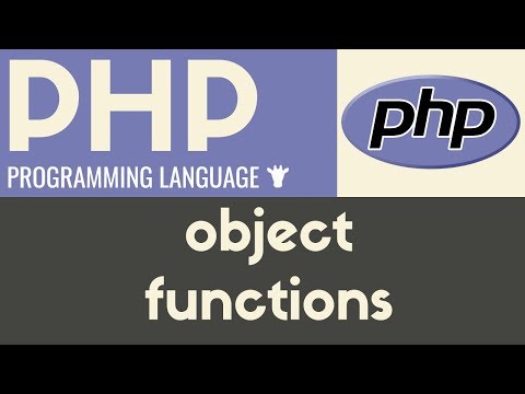 Object Functions PHP Tutorial 31