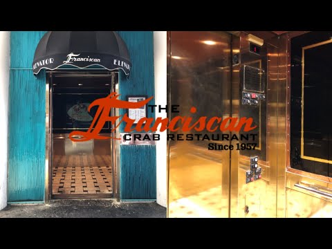 Glitchy Chime! United States Hydraulic Elevator - Franciscan Crab Restaurant - San Francisco, CA