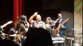 Anthony Antoine on stage with Sheila E. at Yoshi's SF 03 26 11