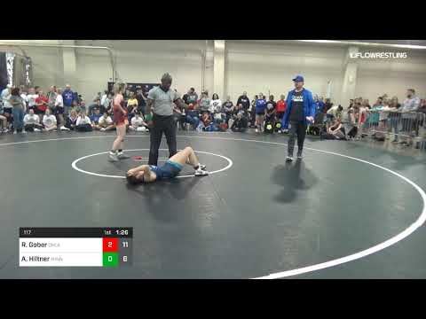 117 Lbs Rr Rnd 3 Rachel Gober Oklahoma Dual Vs Anna Hiltner Minnesota Dual