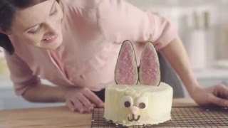 White Chocolate Easter Bunny Cake