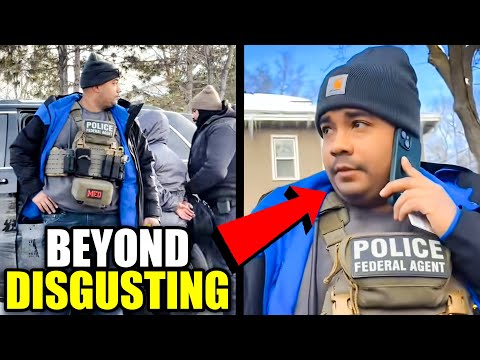 ICE Agent EXPOSED After Getting Caught with His Mask Down