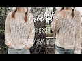 Crochet Spring Mesh Sweater Tutorial