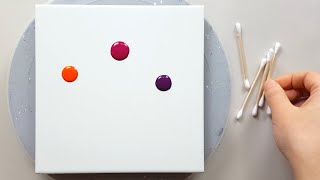 (1011) איך לצייר פרחים עם מקלות אוזניים | רעיונות קלים לצביעה | המעצבת Gemma77