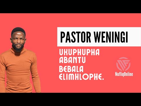 Ukuphupha abantu bebala elimhlophe | @pastorweningi