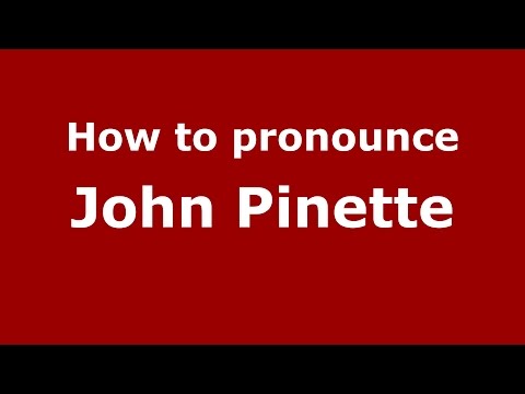 How to pronounce John Pinette (American English/US)  - PronounceNames.com