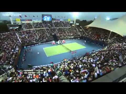 Djokovic & Del Potro's Triple Tweener Dubai Point