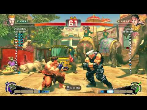 Laugh [Ryu] vs winbot123 [Guile] SSF4 Japanese Online Ranked Matches - TRUE-HD